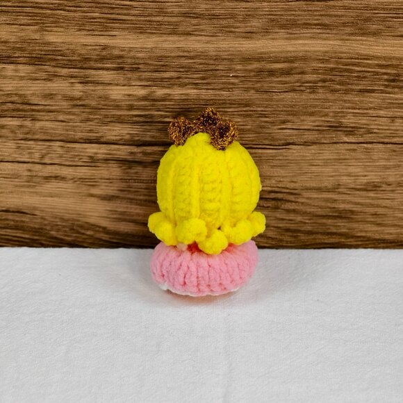 Handmade Amigurumi Crochet Princess Aurora Plushie - Picture 4 of 6